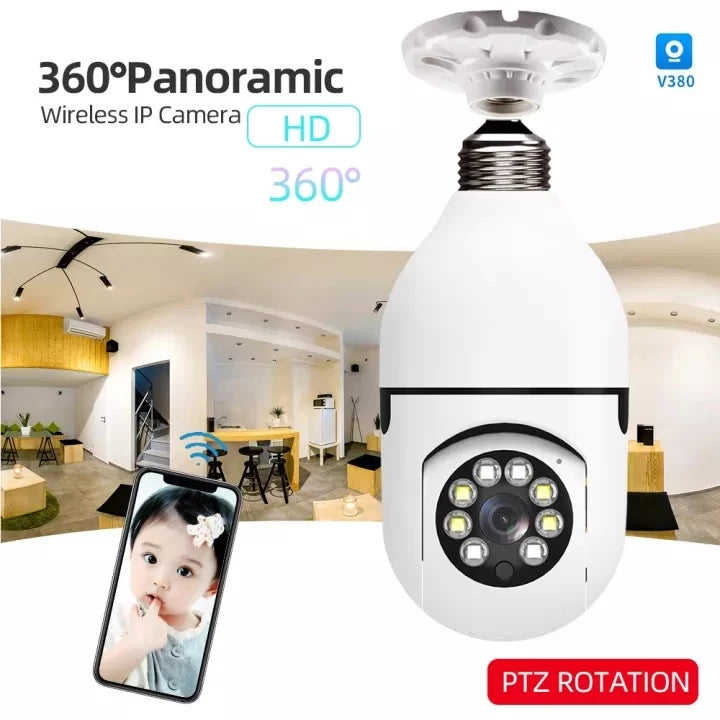 Cámara Wifi  360 grados Bombilla